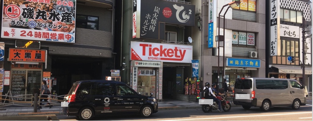 チケッティの店頭の雰囲気の様子